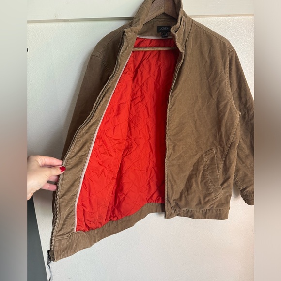 J. Crew M Men’s Brown Corduroy Bomber Jacket - Picture 5 of 12